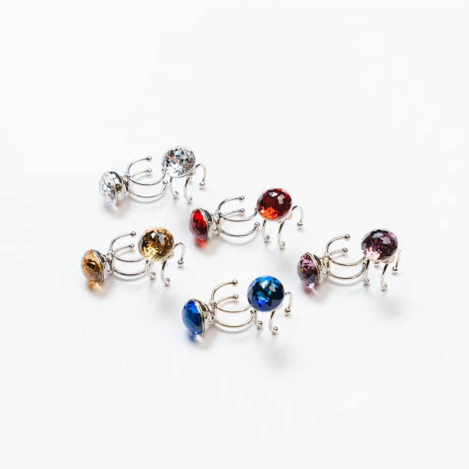 草履ピアス(クリスタル)モザイク型