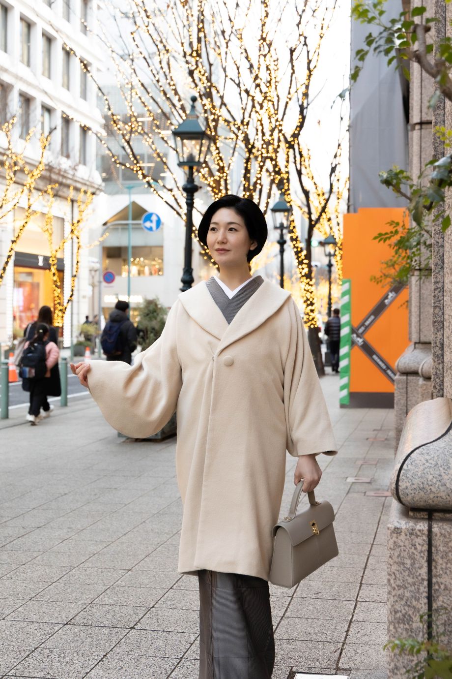 和装コート　アンゴラ生地【新品】