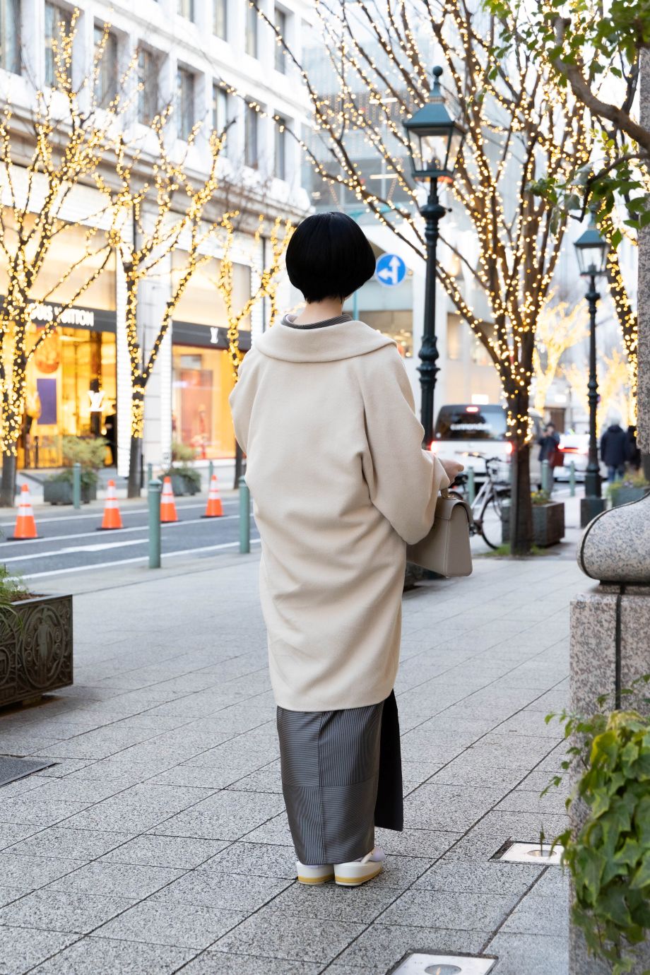 和装コート　アンゴラ生地【新品】