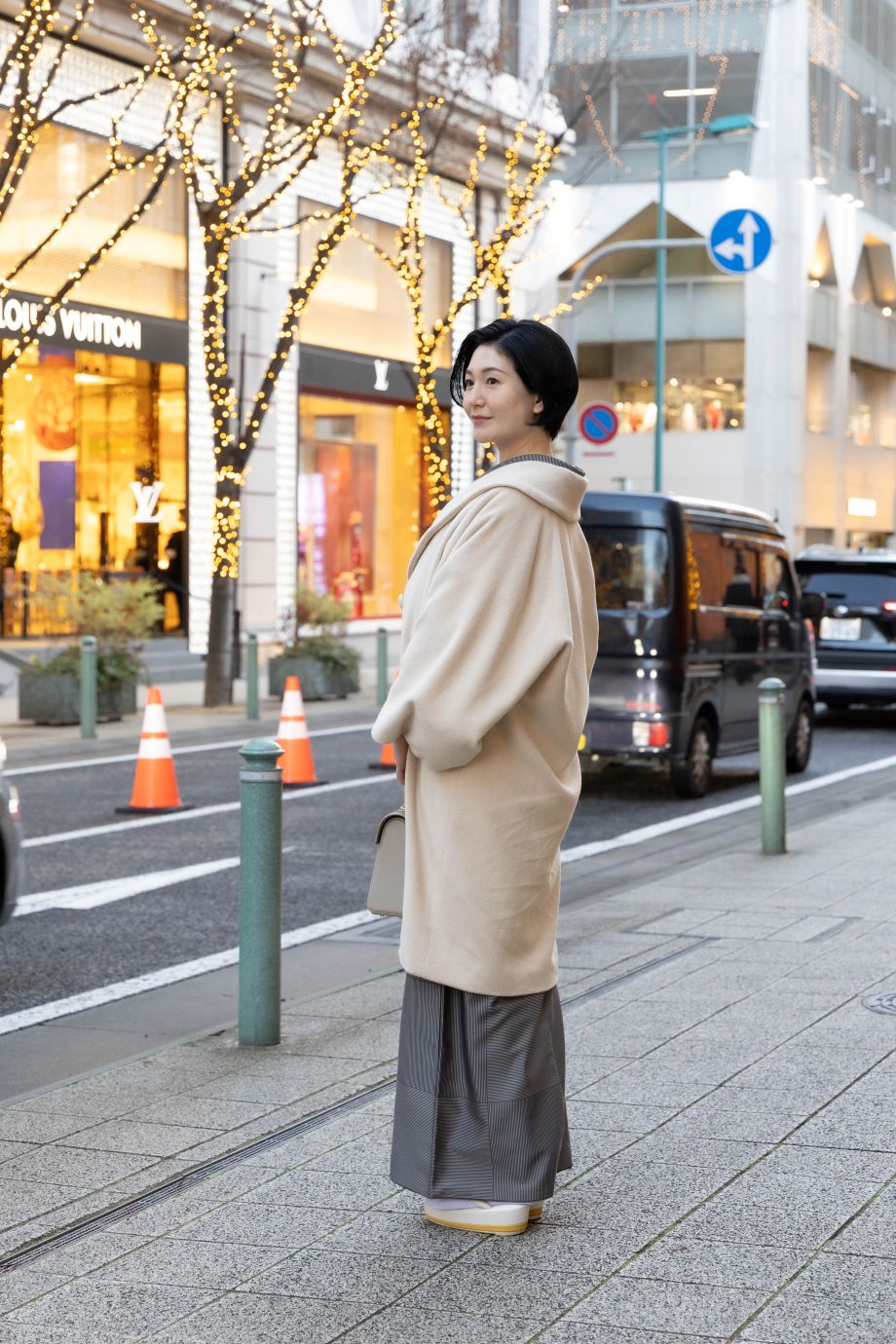 和装コート　アンゴラ生地【新品】