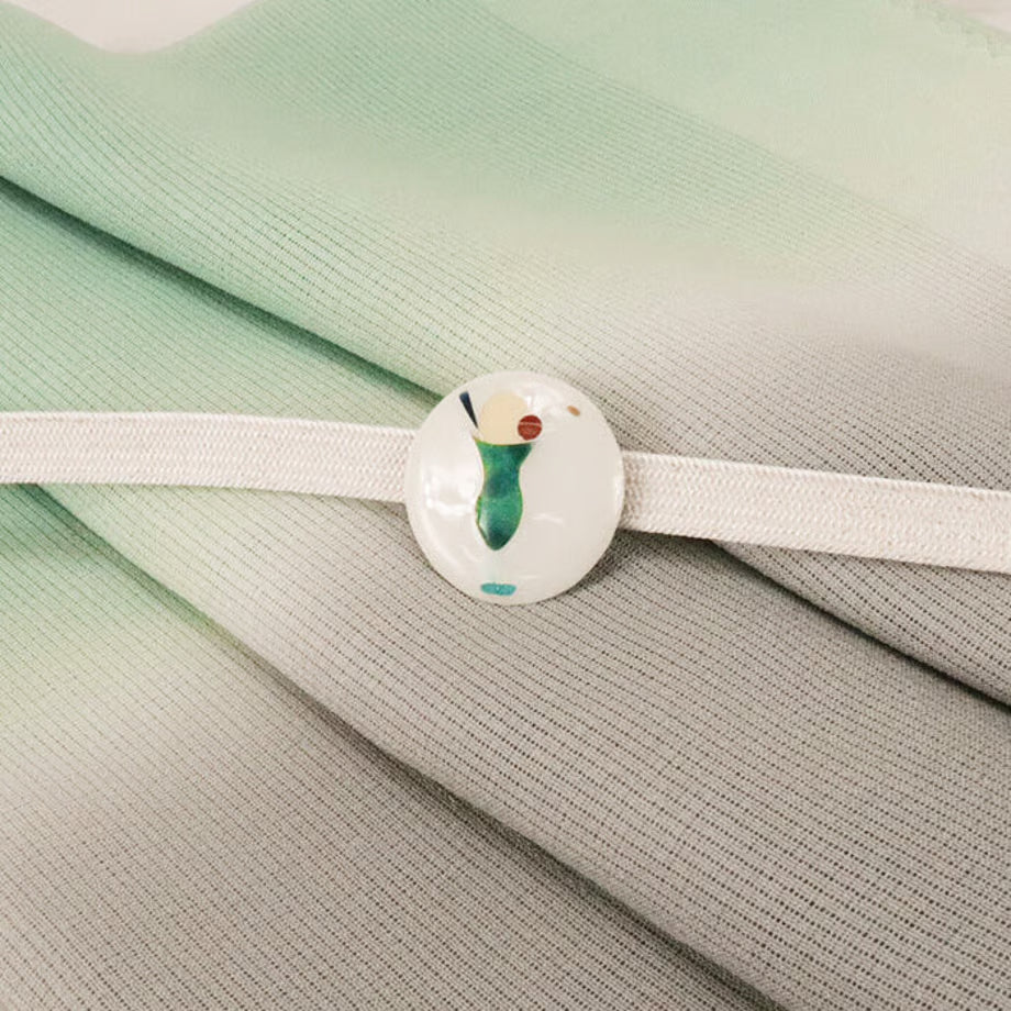 夏用帯留め「クリームソーダ」