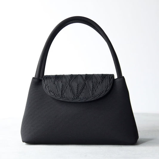 コード刺繍フォーマルバッグ｜岩佐