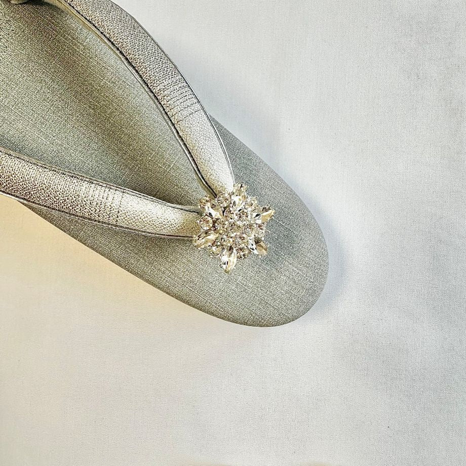 草履ピアス(雪の結晶)※受注生産