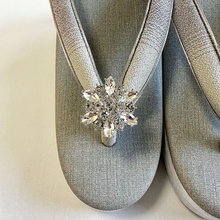 草履ピアス(雪の結晶)※受注生産