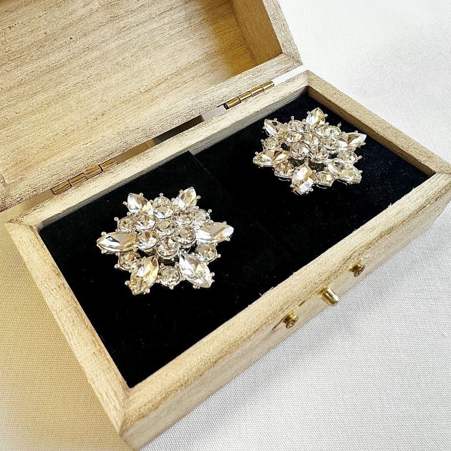 草履ピアス(雪の結晶)※受注生産