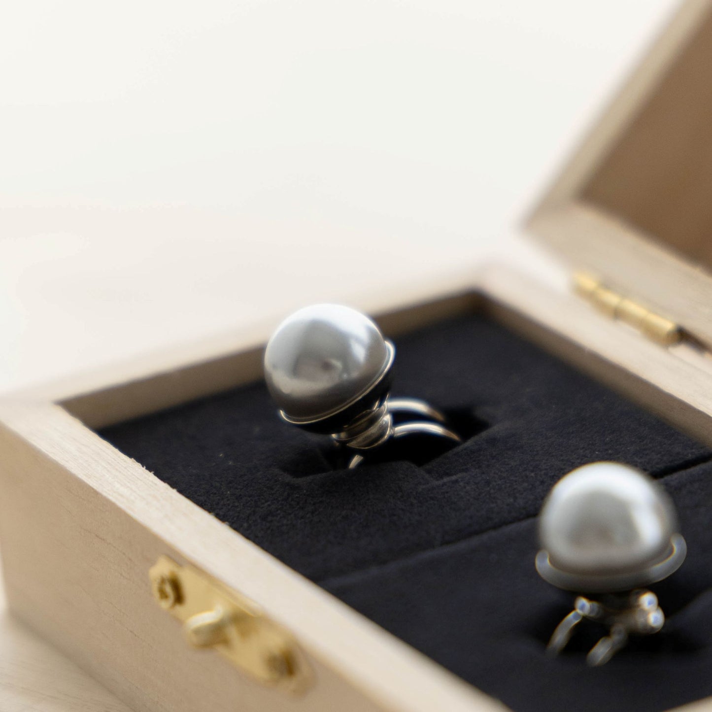 草履ピアス(黒パール)※お一人様2個まで