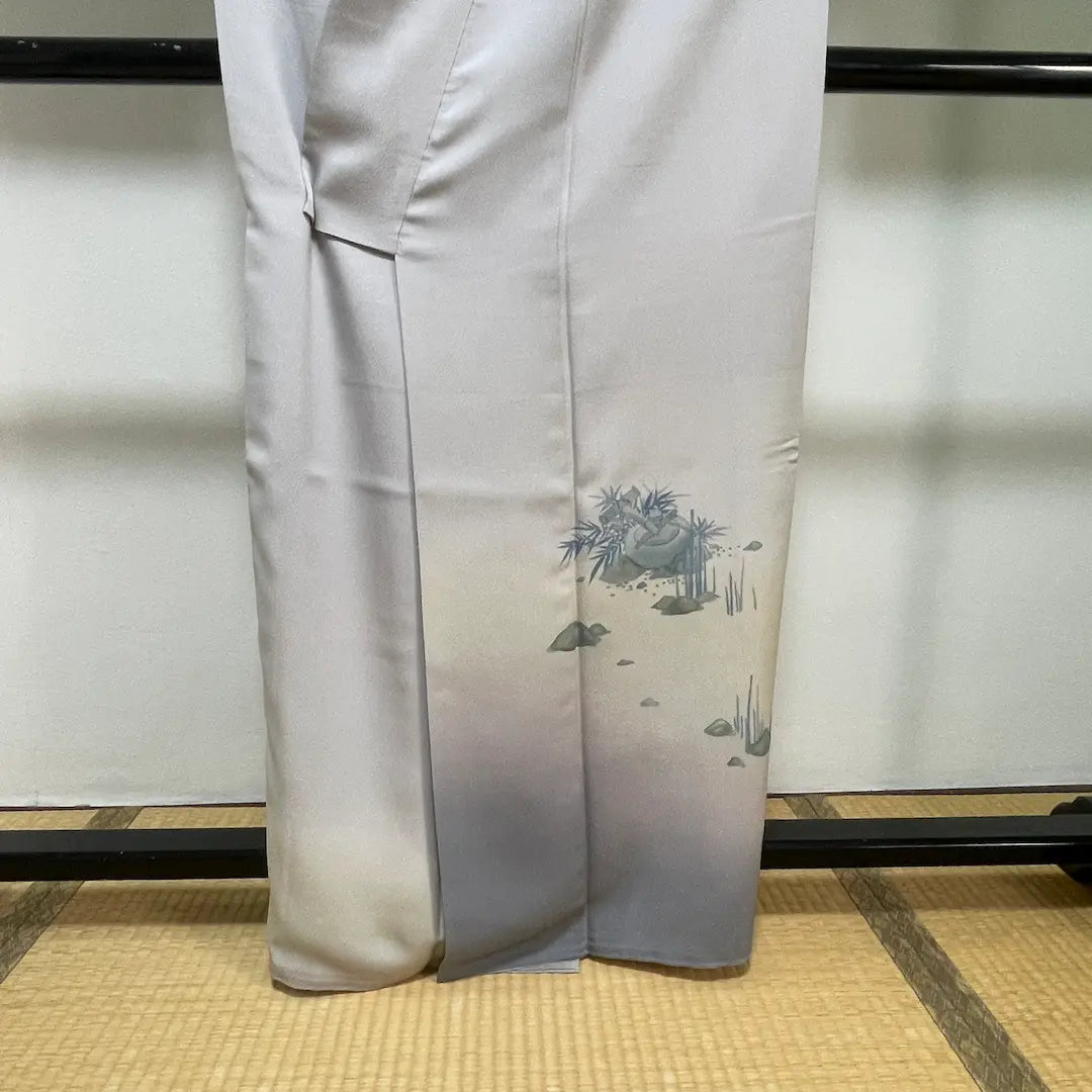 [138 Outfit name undecided] Tsukesage + 9-inch Nagoya obi, untailored, before and after, discoloration of the lining, price undecided 