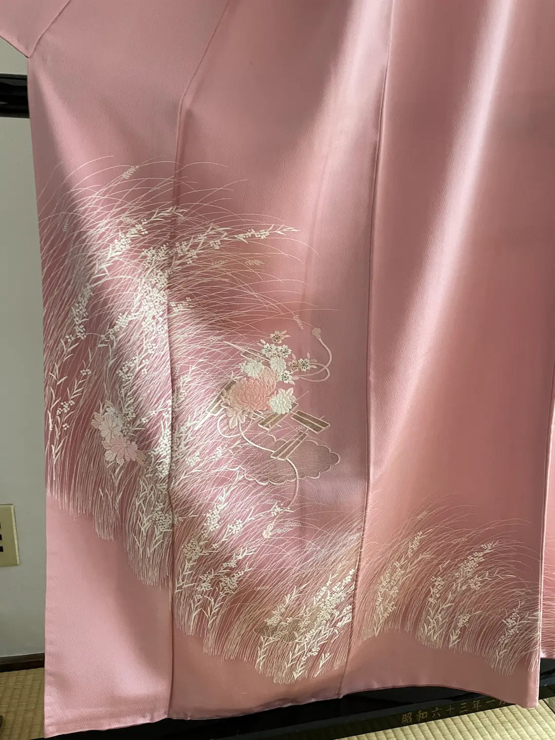 【同窓会】附下訪問着＋名古屋帯　引き抜き結び用　着物のみ