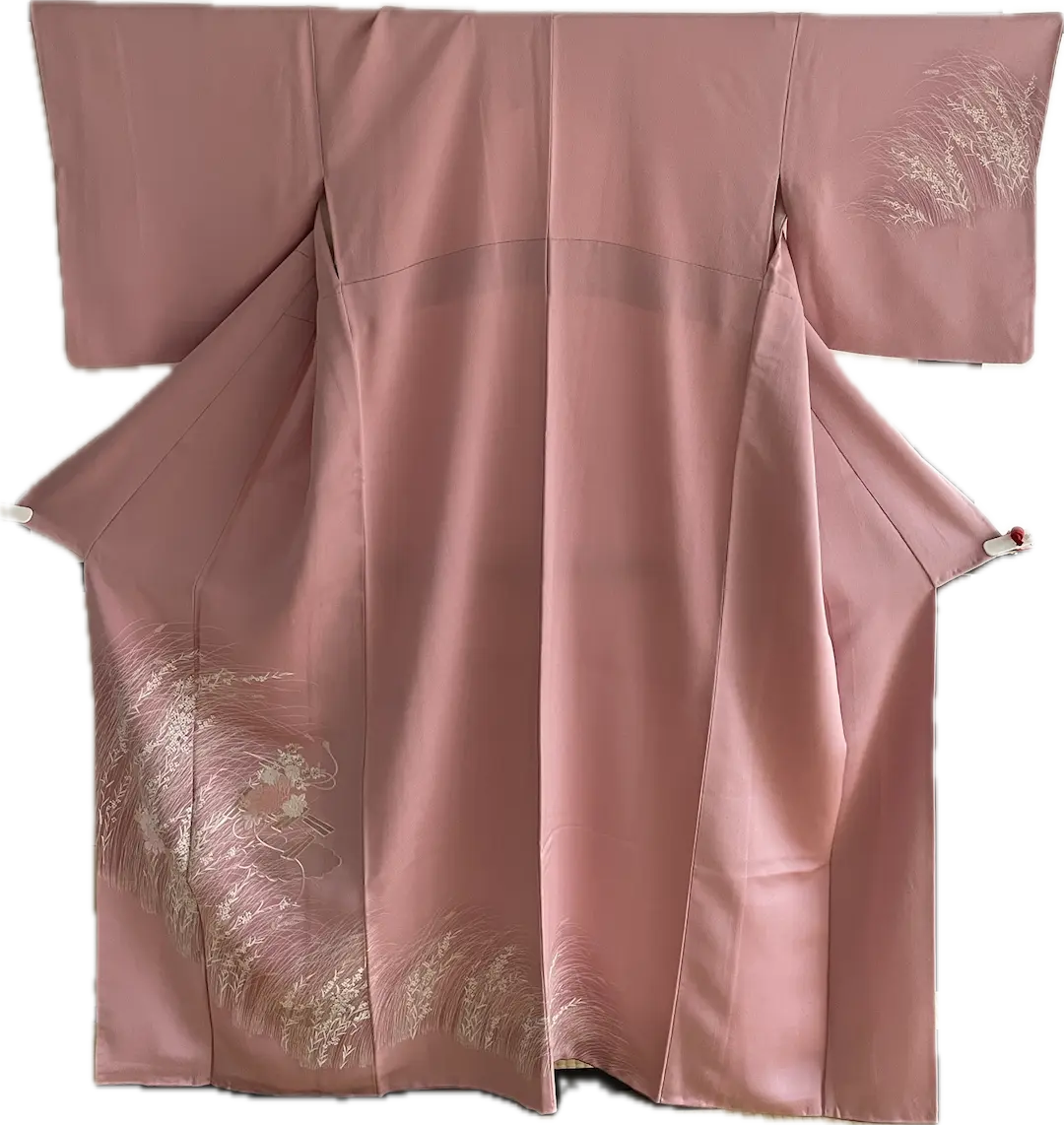 【同窓会】附下訪問着＋名古屋帯　引き抜き結び用　着物のみ