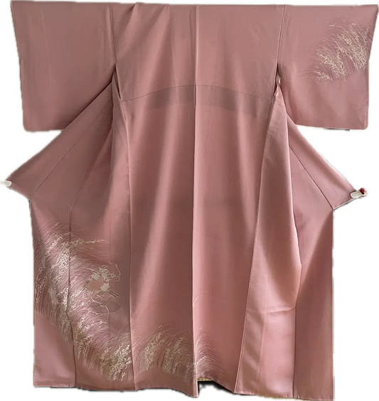 【同窓会】附下訪問着＋名古屋帯　引き抜き結び用　着物のみ