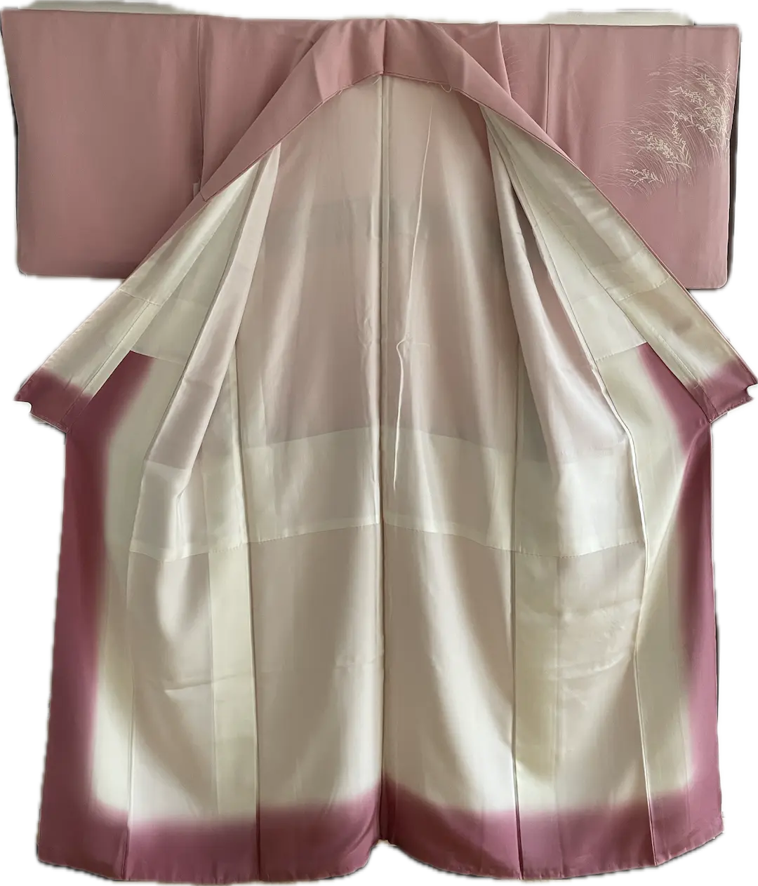 【同窓会】附下訪問着＋名古屋帯　引き抜き結び用　着物のみ