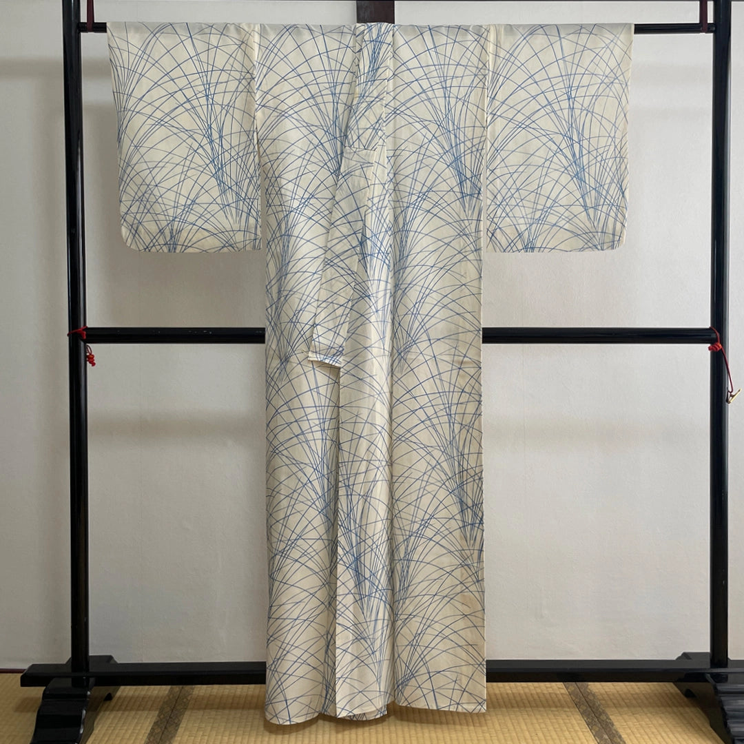 単衣　夏物　小紋　